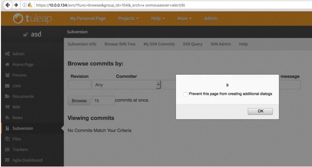 tuleap-xss-3